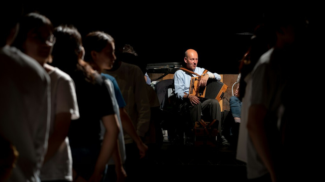 Studio audience seated during a live recording